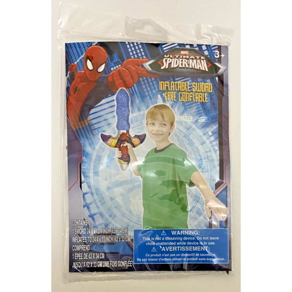 Marvel Ultimate SPIDER-MAN 24.4 X 13 Inch Inflatable Sword